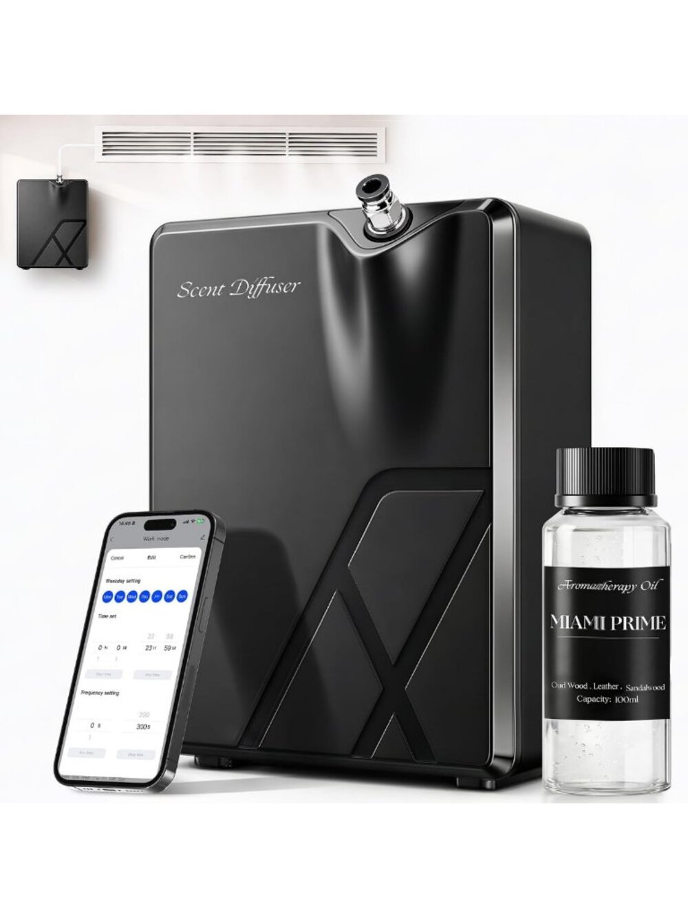 Scent Diffuser Kit with 100ml Essential Oil - Aromatherapy Machine for Home